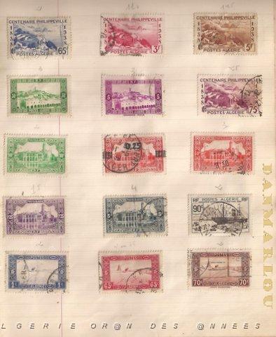 PLANCHE DE TIMBRES D ALGERIE (3).jpg